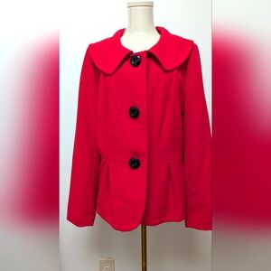 Reg $180 Boutique Essentials Red Blazer Size 16